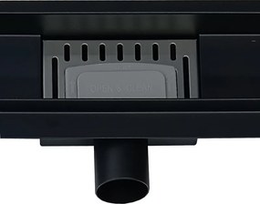 BPS-koupelny Sprchový odtokový žľab DL01 WAVE G5 HYD-2671 50 cm, čierny