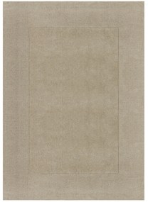 Flair Rugs koberce Kusový ručne tkaný koberec Tuscany Textured Wool Border Natural - 160x230 cm