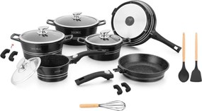 Royalty Súprava riadu ES2014M, 17-dielna, CLICK systém, čierna