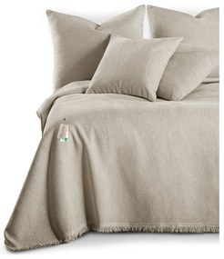 Béžový pléd zo ženilky 220x240 cm Talo – Filumi