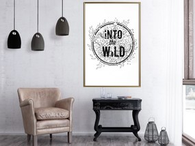 Artgeist Plagát - Into The Wild [Poster] Veľkosť: 40x60, Verzia: Zlatý rám