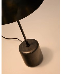 Čierna mramorová stolová lampa s kovovým tienidlom (výška 58 cm) Sayra – Kave Home