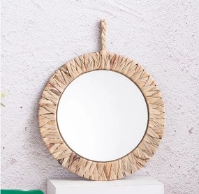 Dekorstudio Okrúhle bambusové zrkadlo BOHO 35CM 322059