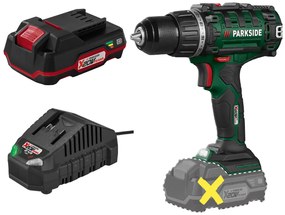Parkside®  Aku vŕtací skrutkovač Pabs 20-Li I9 + Akumulátor 20 V 2 Ah + Nabíjačka na akumulátor 20 V/2,4 A  (800011826)