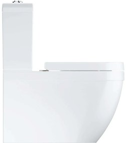GROHE Euro Ceramic WC misa kombi Rimless s hlbokým splachovaním, Triple Vortex, variabilný odpad + WC nádržka + Softclose WC sedátko, 383 x 675 x 774 mm, alpská biela, 39462000
