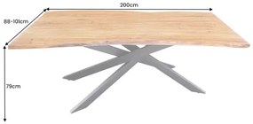 Jedálenský stôl Mammut 43783 200x100cm Masív drevo Acacia  - Komfort-nábytok