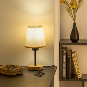 Brilagi - Stolná lampa NUBILA WOOD 1xE27/25W/230V dub/svetlohnedá