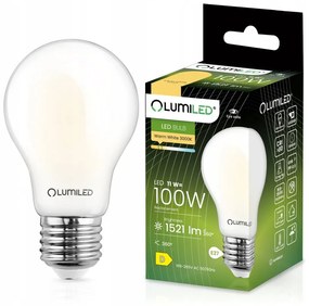 LED žiarovka E27 A60 11W = 100W 1521lm 3000K Warm 360° Filament Milk LUMILED