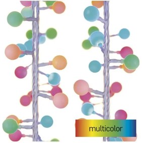 LED Vianočná vonkajšia reťaz 40xLED/9m IP44 multicolor