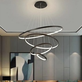 Toolight Toolight, LED stropné svietidlo 20/40/60/80 cm, 82W, 3000K, LHJ014-CP4, čierna, OSW-50005