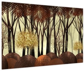 Obraz - Dekoratívne les (90x60 cm)