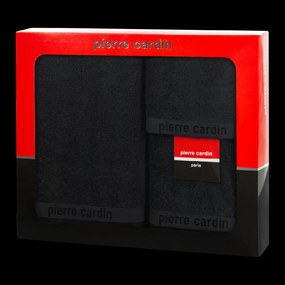 FROTÉ UTERÁK PIERRE CARDIN EVI SADA 30X50 CM, 50X90 CM, 70X140 CM ČIERNA