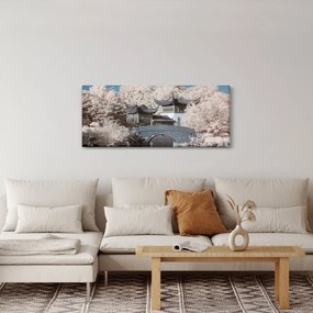 Obraz - Rozkvitnuté stromy v Ázii (120x50 cm)