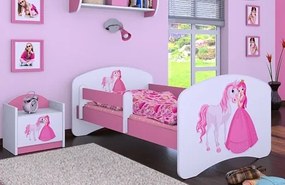 Detská posteľ bez šuplíku 140x70cm PRINCEZNA A KONÍK