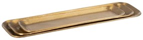 Kovové dekoračné tácky v súprave 3 ks 14x48 cm Grau – Ixia