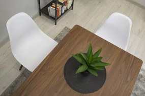 Set dvoch jedálenských stoličiek OSAKA biele (čierne nohy) 2ks