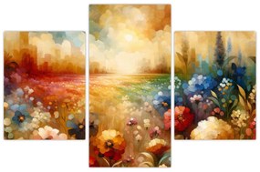 Obraz - Pestrofarebná lúka (90x60 cm)