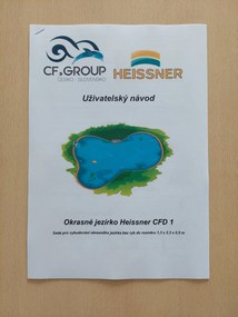 Súprava Heissner na stavbu kúpacieho jazierka do 3,36 x 2,38 x 1 m CFP2