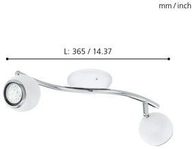 EGLO 31002 - LED Bodové svietidlo BIMEDA 2xGU10/3W LED