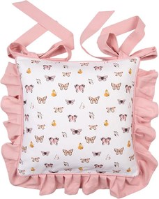 Obliečka na sedák s volánikmi a motýlikmi Butterfly Paradise - 40*40 cm