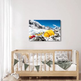 Obraz - Kempovanie v horách (90x60 cm)