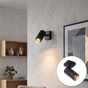 Moderné stropné svietidlo čierne GU10 70mm - Jeana Luxe