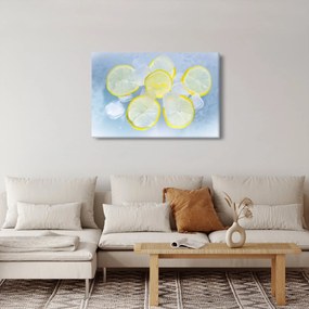Obraz citróna v ľade (90x60 cm)