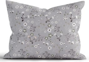 Bavlnená obliečka na vankúš Renforcé 70 × 90 cm - Vanessa sivá