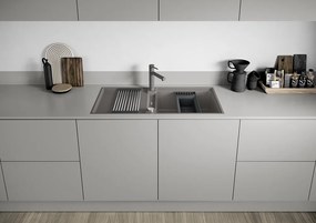 Blanco Adira XL 6 S, silgranitový drez 1000x500x200 mm, 1-komorový, antracitová, BLA-527618