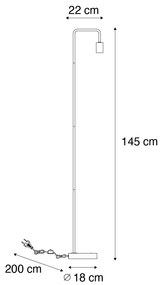 Moderná stojaca lampa bronzová - Facil