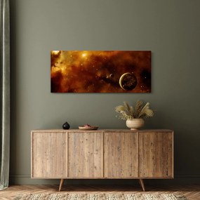 Obraz - Planéty s hmlovinou (120x50 cm)