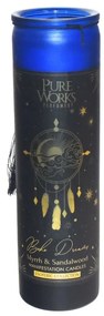 Arome Organická svieca Myrrh & Sandalwood 300 g vo farebnom vysokom pohári so strapcom