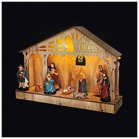 Solight 1V259 - LED Vianočná dekorácia LED/2xAA betlém