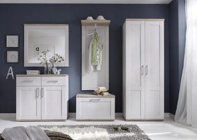 Vešiakový panel Romance, smrekovec/dub