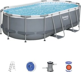 Oválny bazén s rámom 4,27 x 2,50 x 1 m s príslušenstvom 56620
