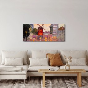 Obraz - Moulin rouge, Paríž, Francúzsko (120x50 cm)