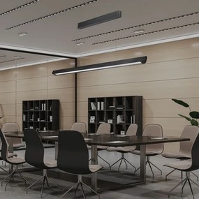 LED Luster na lanku LED/36W/230V 3000/4000/6400K čierna