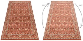 Koberec LEGEND 468 12 GB300 OSTA - Ornament / rám, exkluzívny červený / béžový