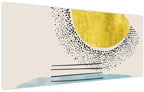 Obraz - Abstraktná maľba pláže N⁰2 (120x50 cm)