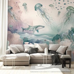 Fototapeta podmorský svet v pastelových farbách