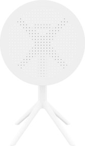 Skladací stôl Sky round - biela