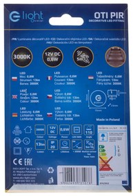 Schodiskové LED svietidlo Oti, 1x LED 0,6w, 3000k, s