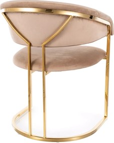 SI Tulipe Velvet stolička béžová
