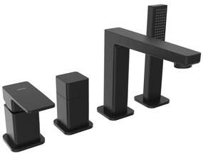 Sapho - 4-otvorová vaňová batéria TURSI, matná čierna