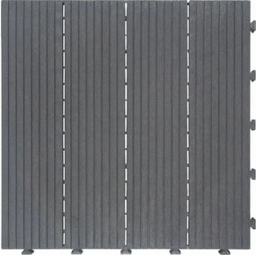 Gumová dlaždica COSMOPOLITAN 45 x 45 cm, sivá, zosilnená 2,5 cm MHEU5100188