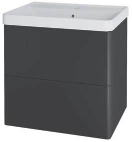 Mereo Mereo, Siena, kúpeľňová skrinka s keramickým umývadlom 61 cm, MER-CN430
