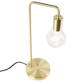 Stolná lampa v štýle Art Deco mosadz - Facil