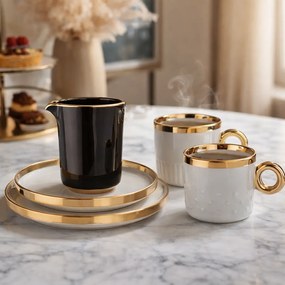 Altom Porcelánový hrnček Palazzo dots 350 ml, šalviová