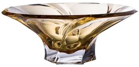 KRIŠTÁĽOVÁ MISKA BOHEMIA MOZART 305 MM JANTÁROVÁ