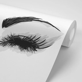 Samolepiaca tapeta žmurkajúce ženské oči - 225x150